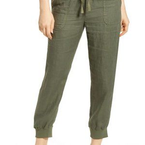 Caslon Women's Pants Olive Green Size Extra Small XS Jogger Cropped